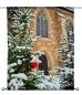 Mobile Preview: Weihnachten in der Kirche, Scheibenhänger eckig